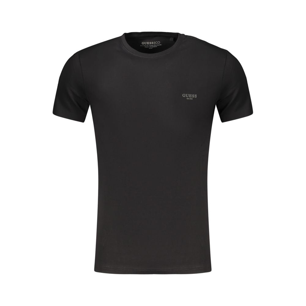 Guess Jeans Men's Black Cotton T-Shirt