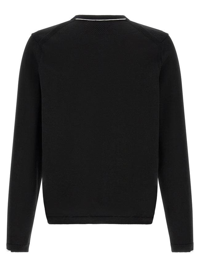 Hugo Boss Schwarzer Baumwollcardigan