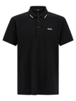 Hugo Boss Schwarzes Baumwoll-Poloshirt