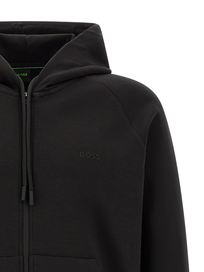 Hugo Boss Schwarzer Baumwoll-Sweatshirt