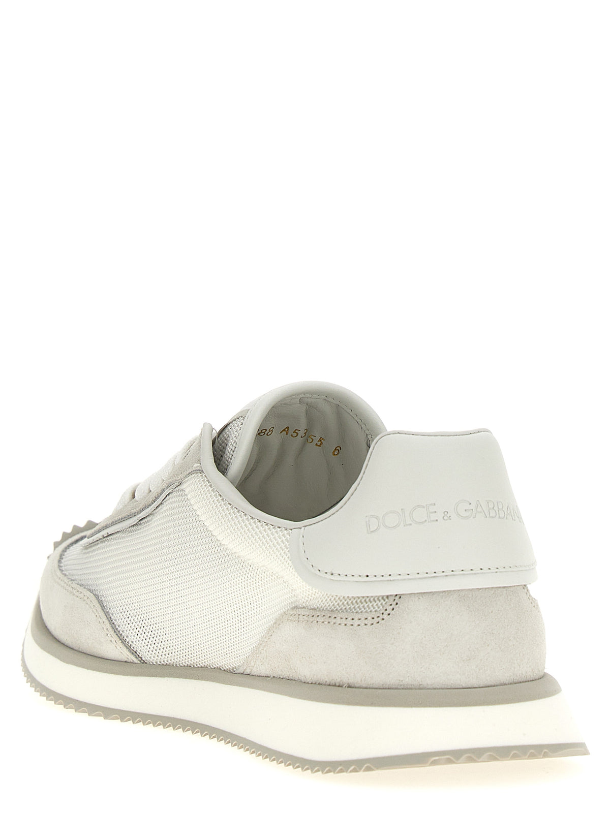 Dolce & Gabbana Grey Calfskin Low-Top Sneakers