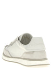Dolce & Gabbana Graue Kalbsleder Low-Top-Sneaker