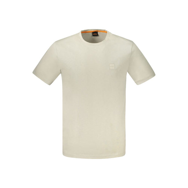 Hugo Boss Beige Baumwoll-T-Shirt für Herren