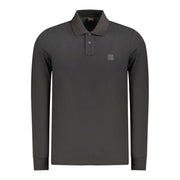 Hugo Boss schwarzes Herren-Poloshirt aus Baumwolle mit Slim-Fit und BOSS Logo