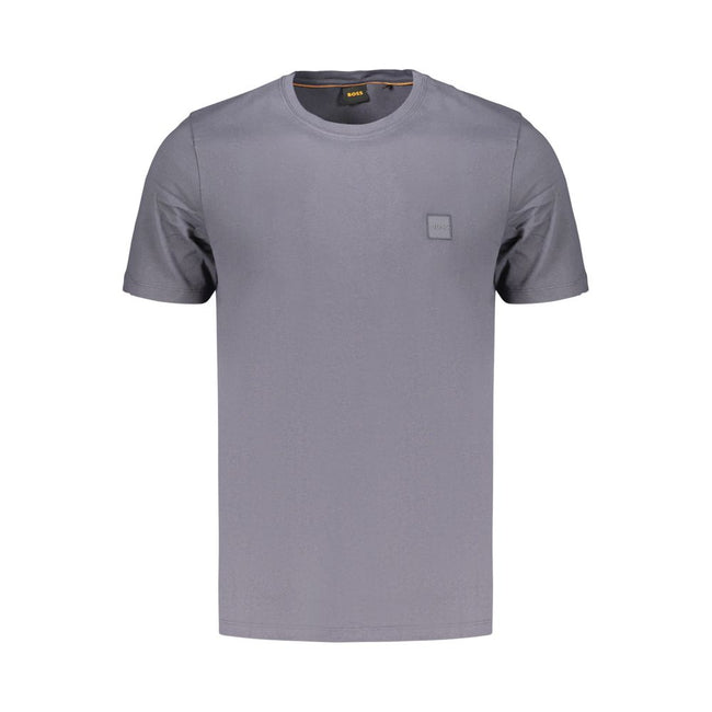 Hugo Boss Blaues Baumwoll-T-Shirt für Herren