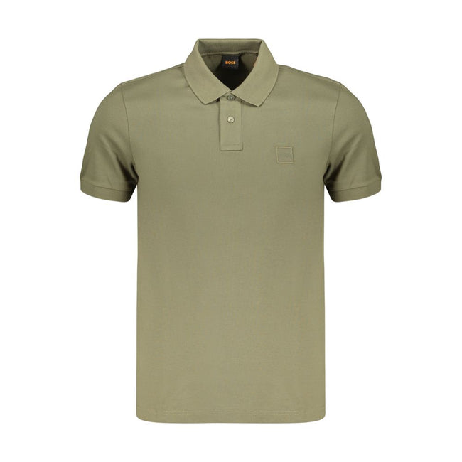 Hugo Boss Grünes Herren-Poloshirt aus Baumwolle