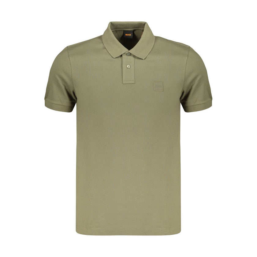 Hugo Boss Grünes Herren-Poloshirt aus Baumwolle