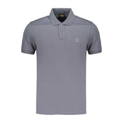 Hugo Boss blaues Baumwoll-Poloshirt für Herren