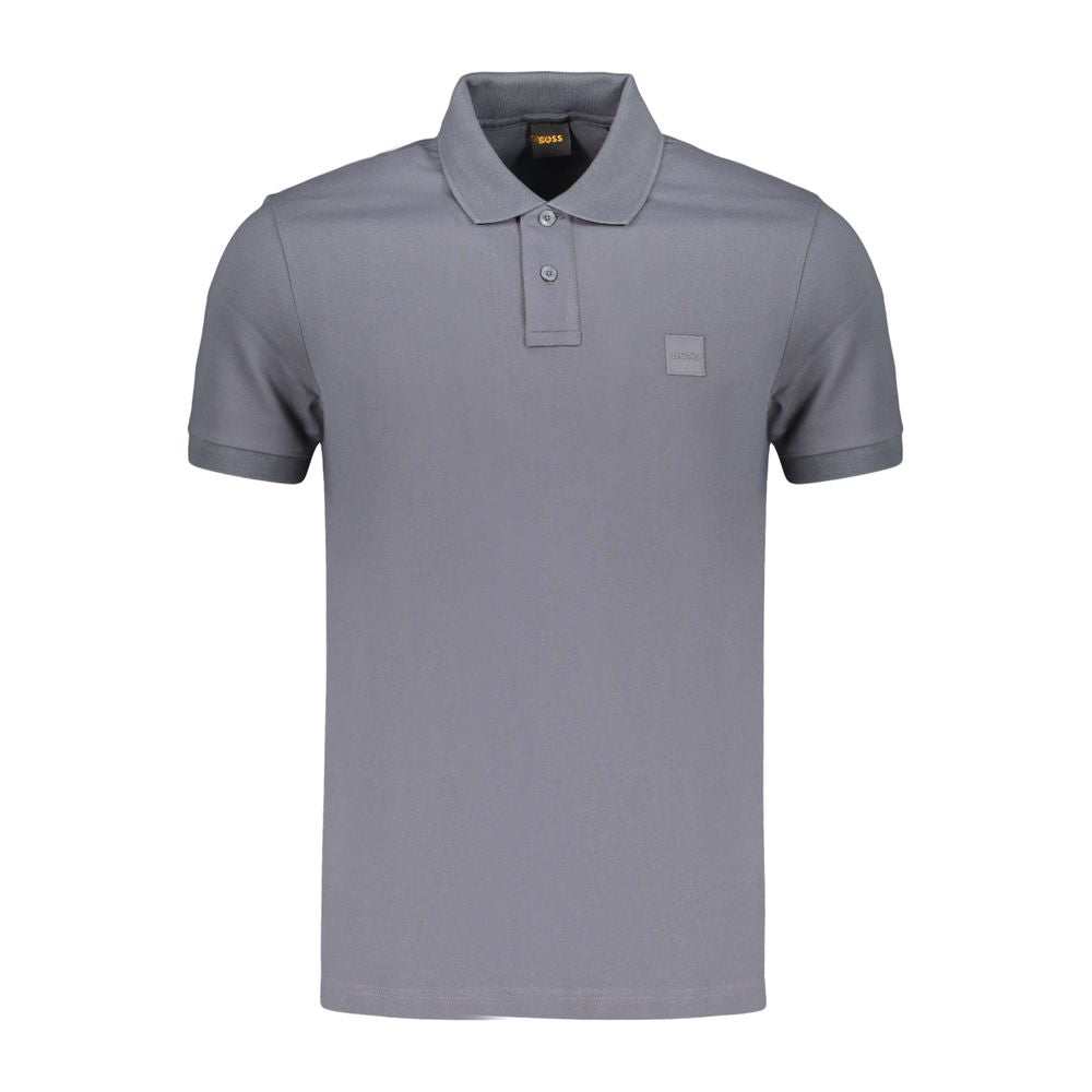 Hugo Boss blaues Baumwoll-Poloshirt für Herren