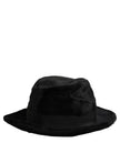 Dolce & Gabbana Herren Schwarzer Klassischer Fedora Hut mit breiter Krempe Capello
