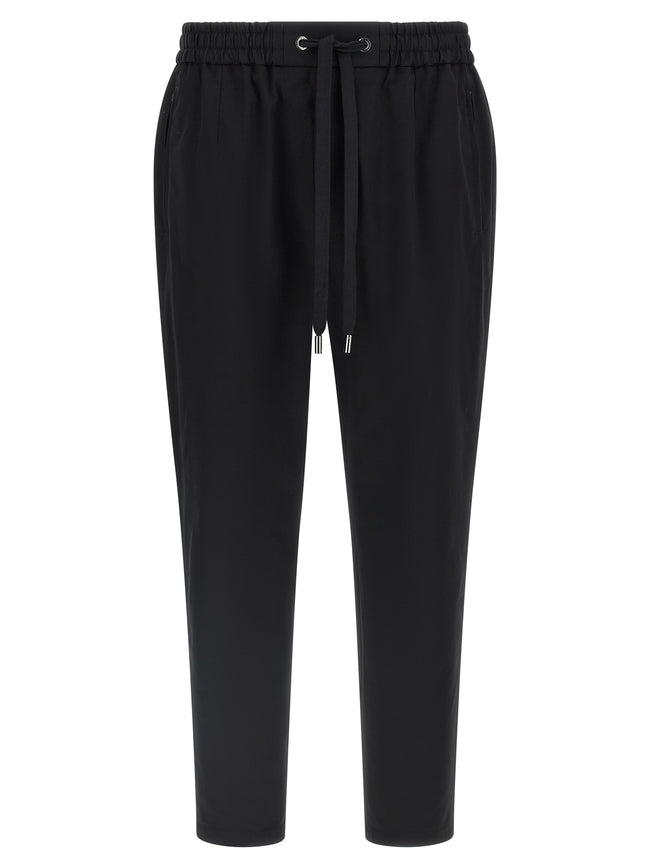 Dolce & Gabbana Schwarze Baumwoll-Freizeithose