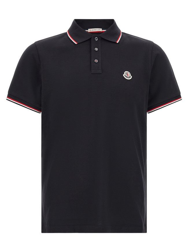 Moncler Blaues Baumwoll-Polohemd