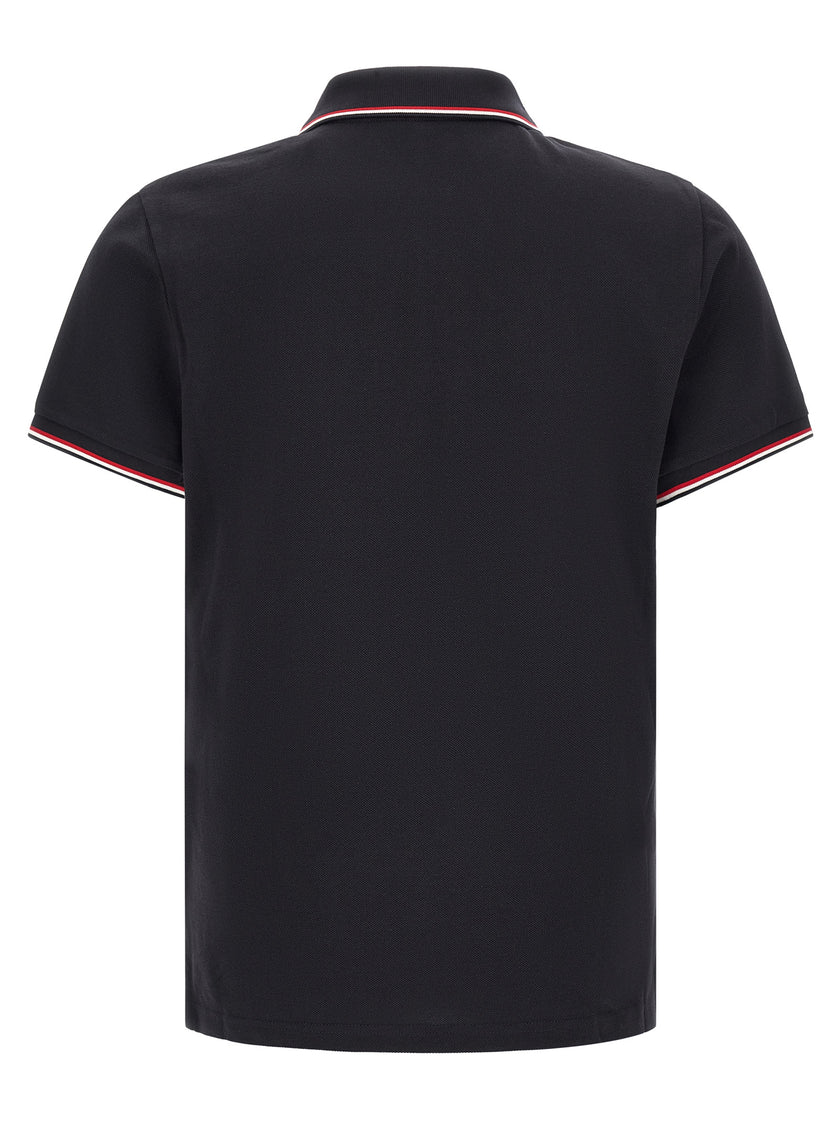 Moncler Blaues Baumwoll-Polohemd