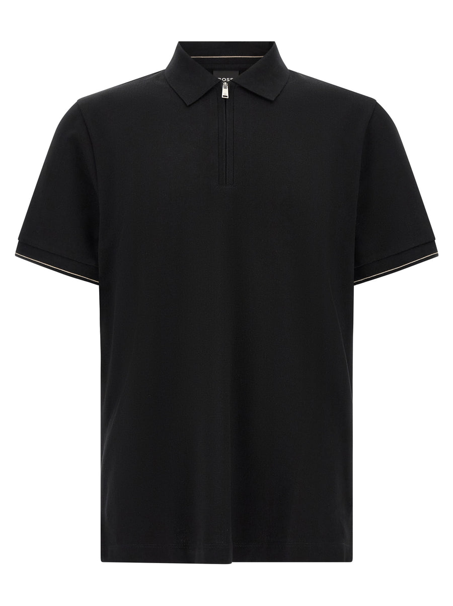Hugo Boss Black Cotton Polo Shirt