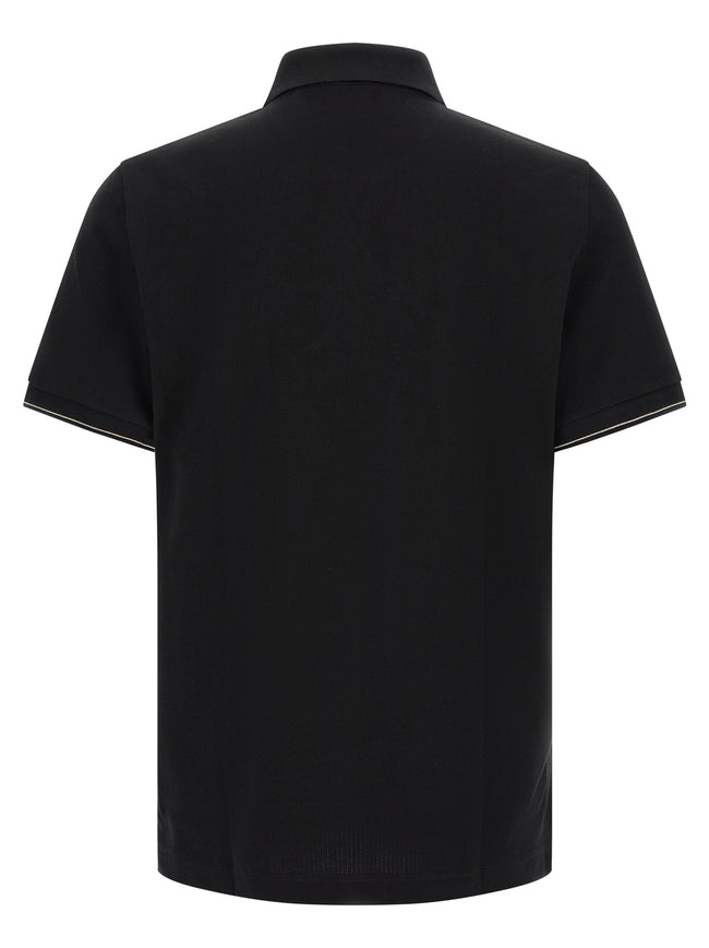 Hugo Boss Schwarzes Baumwoll-Poloshirt