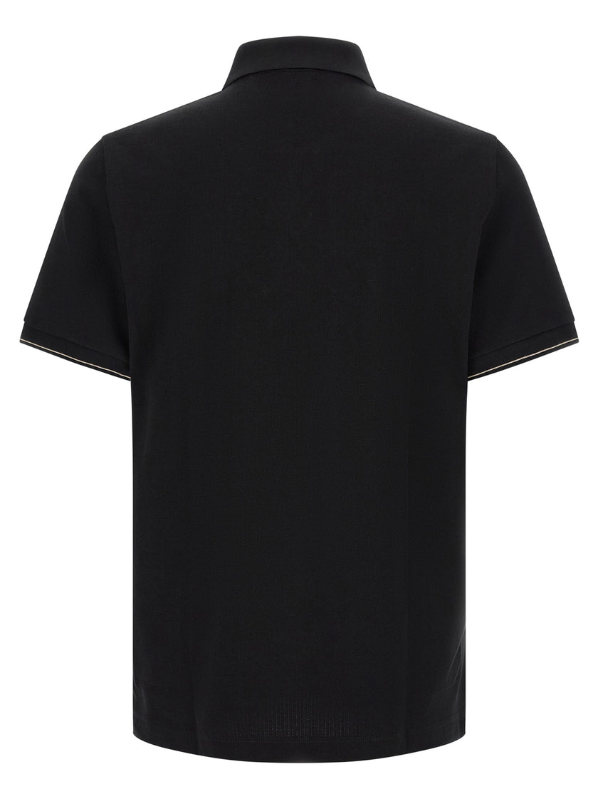 Hugo Boss Schwarzes Baumwoll-Poloshirt