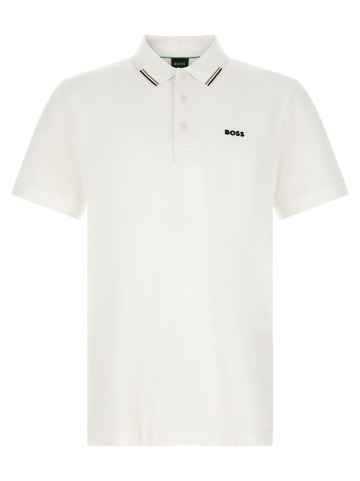 Hugo Boss White Cotton Polo Shirt