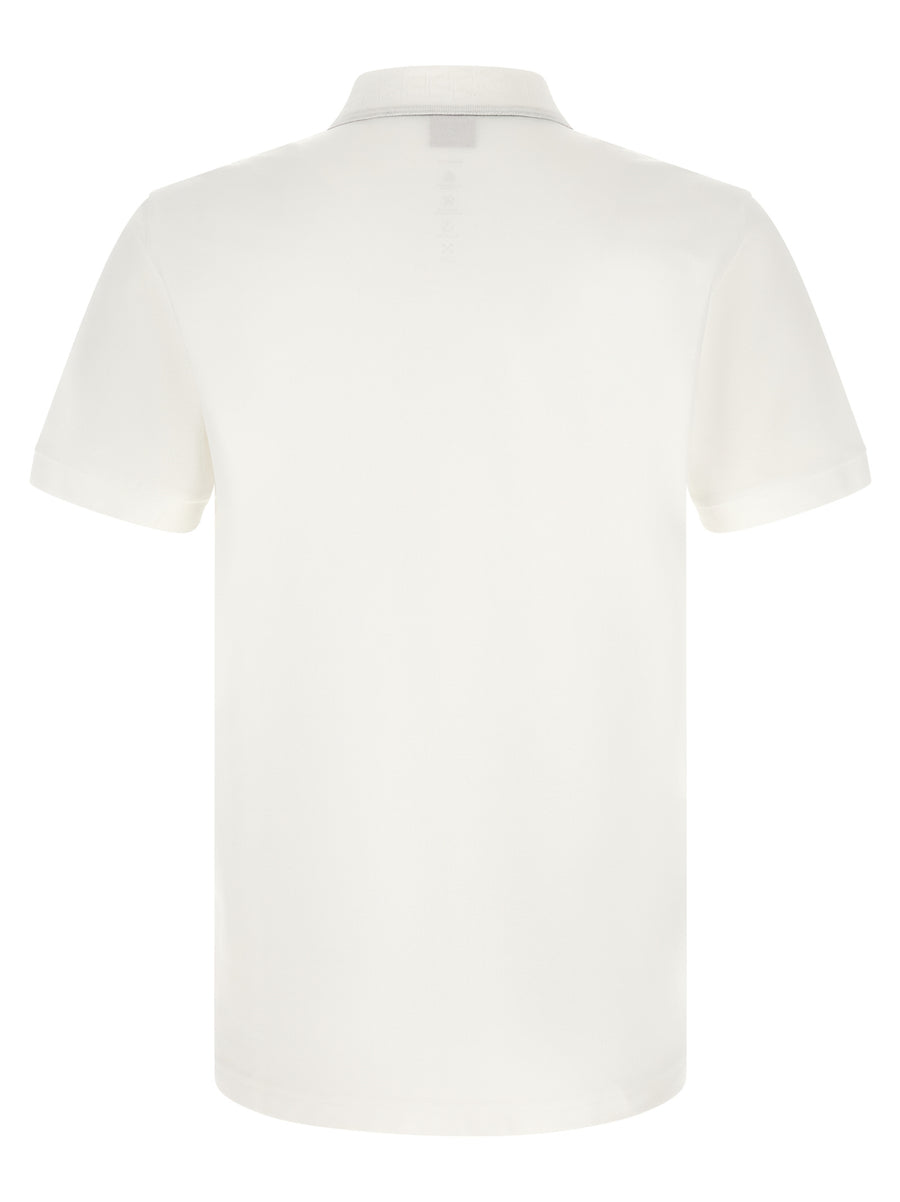 Hugo Boss White Cotton Polo Shirt