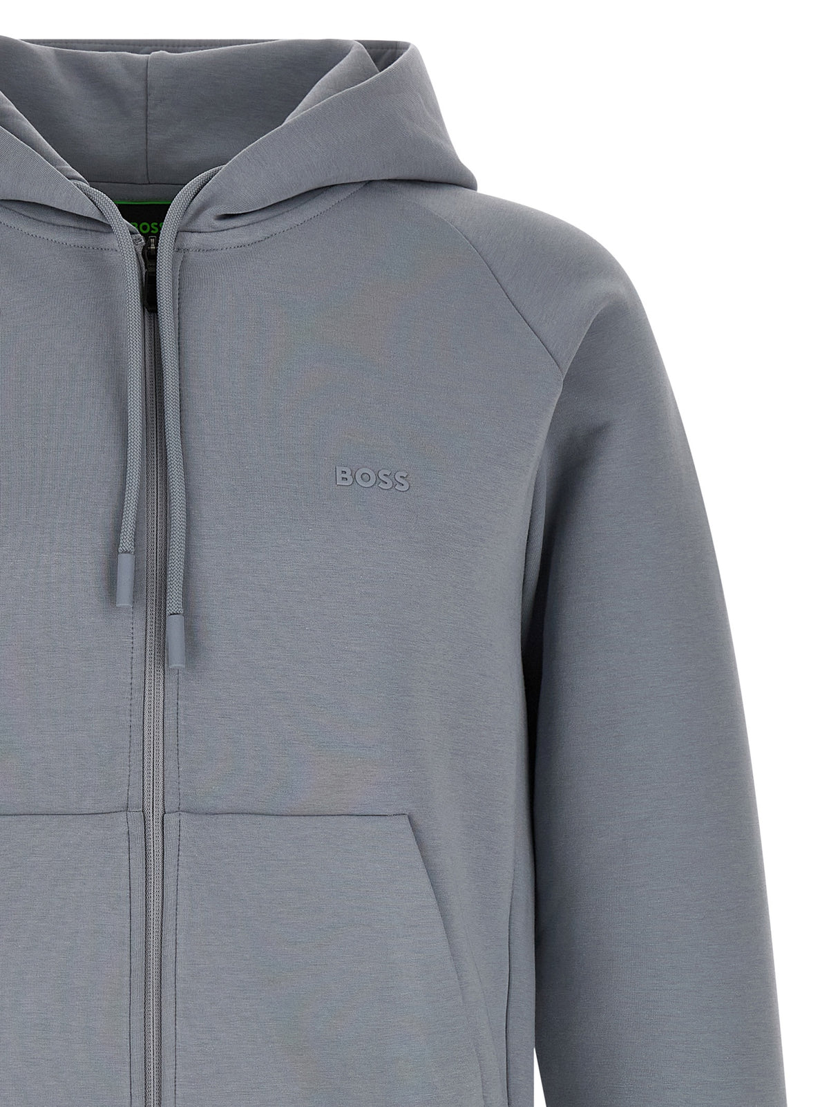 Hugo Boss Gray Cotton Sweater