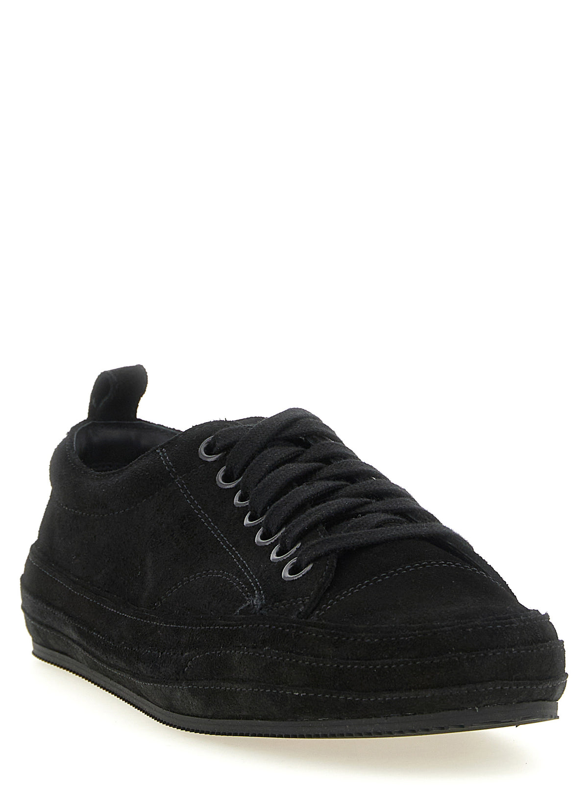 Tom Ford Black Leather Low-Top Sneakers