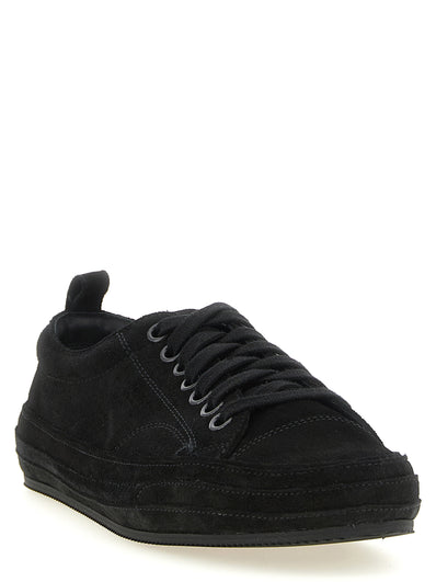 Tom Ford Schwarze Leder Low-Top-Sneaker