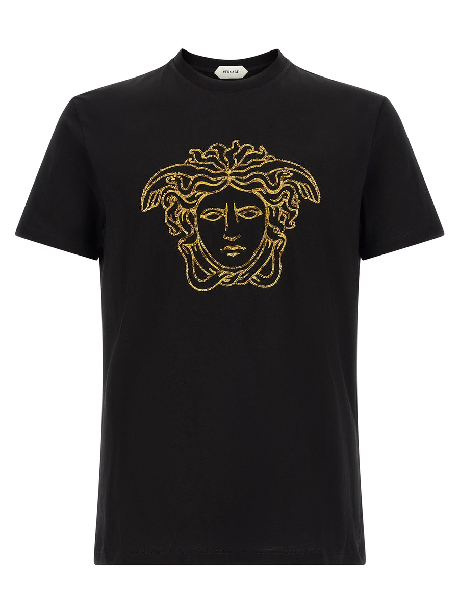 Versace Black Cotton T-Shirt