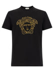 Versace Schwarzes Baumwoll-T-Shirt