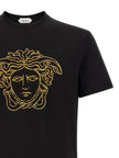 Versace Schwarzes Baumwoll-T-Shirt