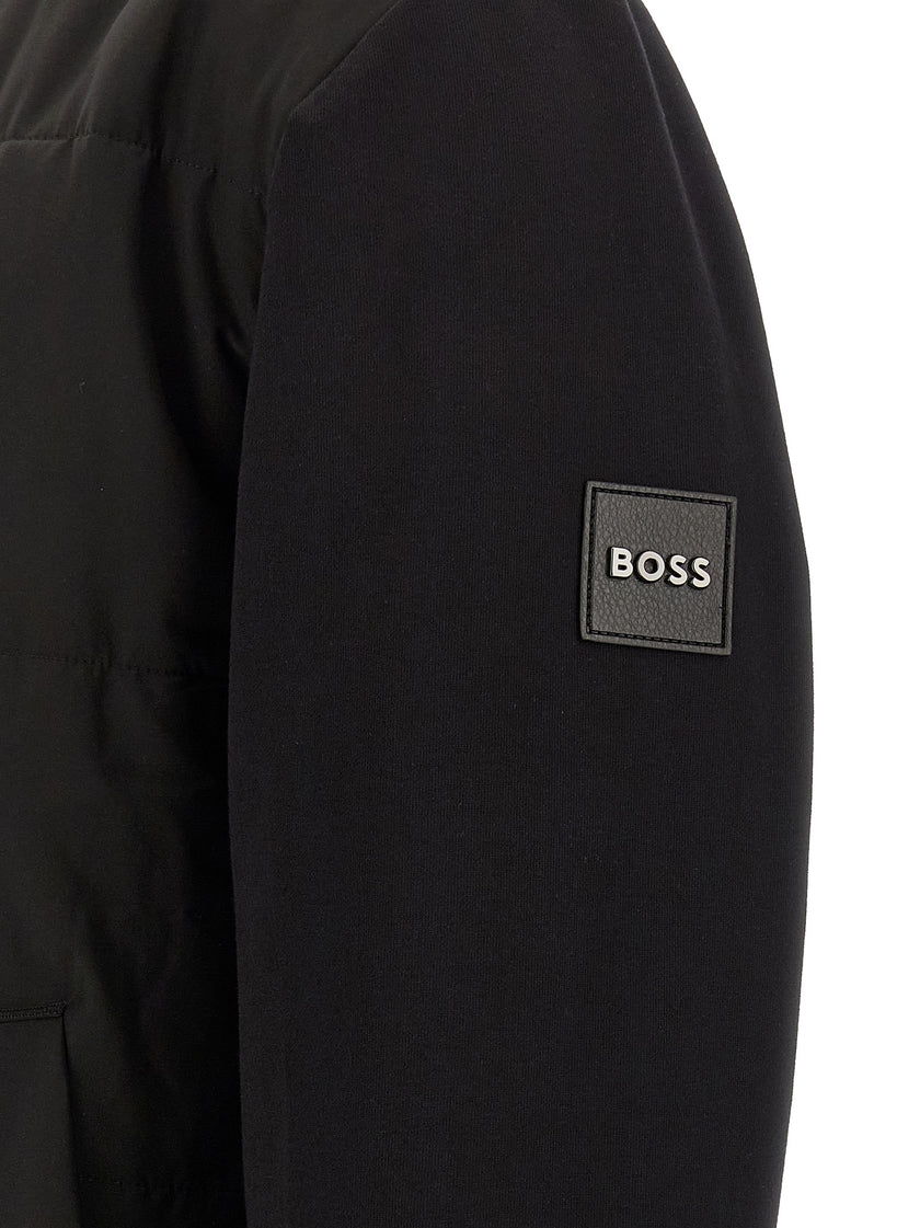 Hugo Boss Schwarzer Baumwoll-Sweatshirt