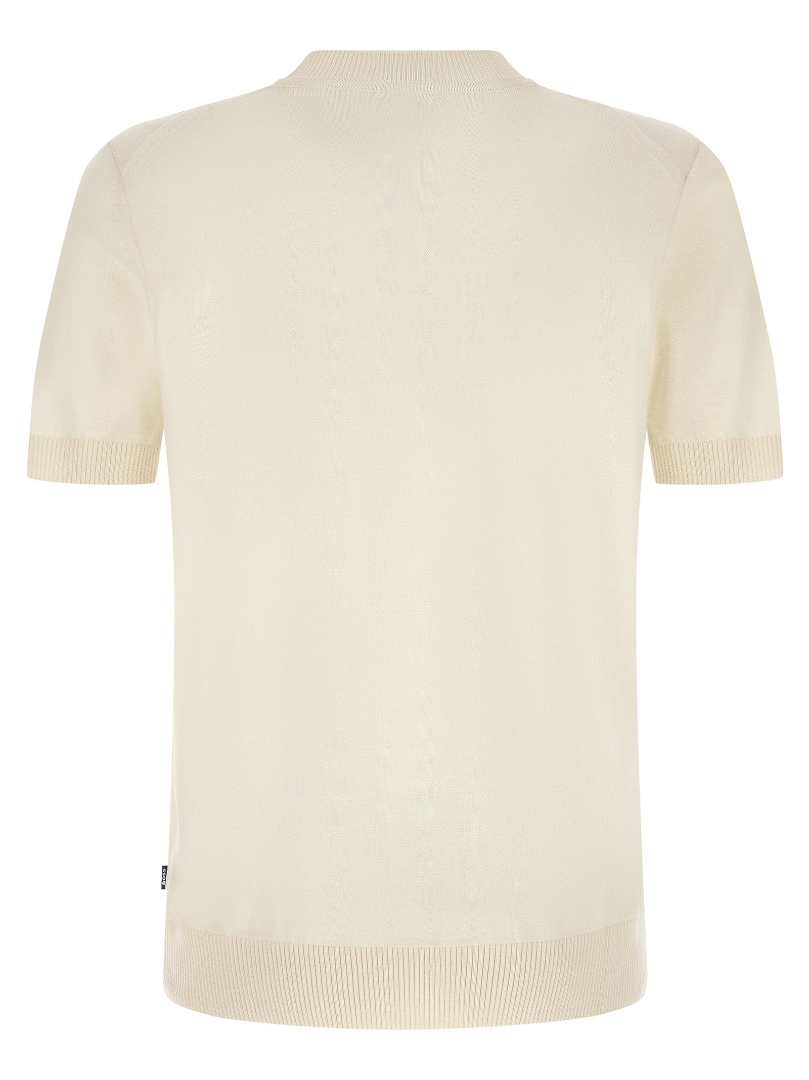 Hugo Boss Weißes T-Shirt aus reiner Schurwolle
