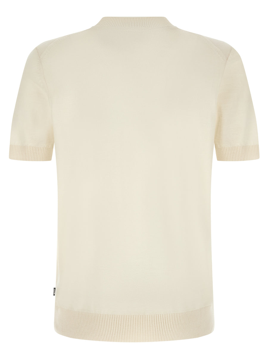 Hugo Boss White Pure Virgin Wool T-Shirt