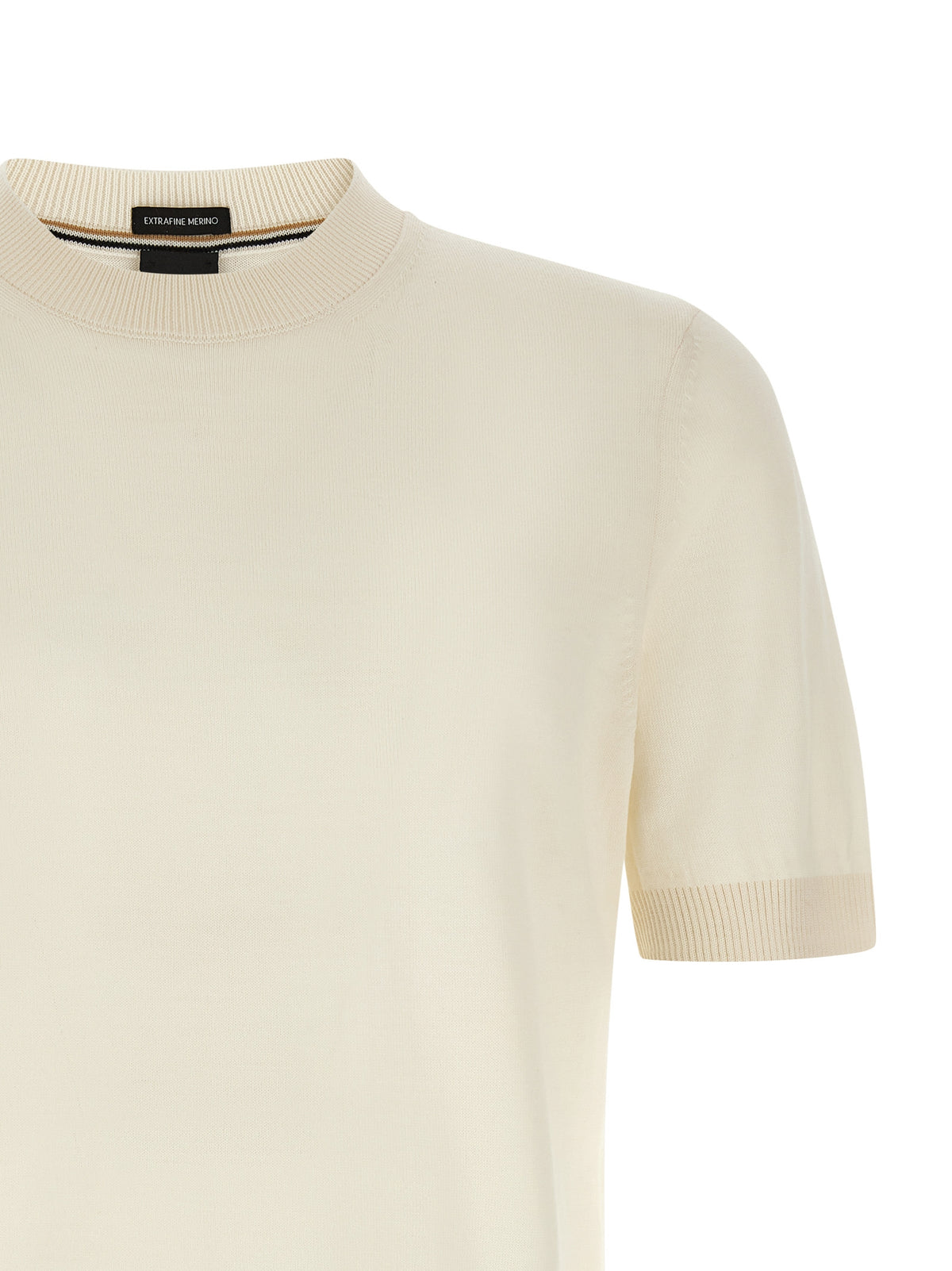 Hugo Boss White Pure Virgin Wool T-Shirt