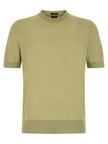 Hugo Boss Bicolor T-Shirt aus reiner Schurwolle