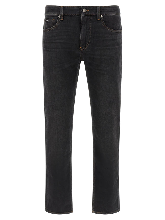 Hugo Boss Black Straight Leg Cotton Jeans
