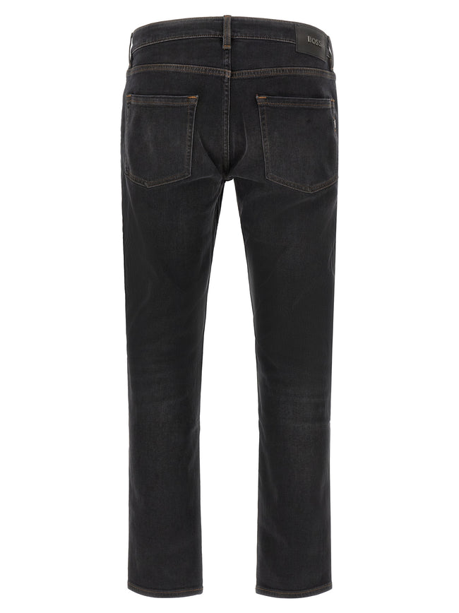 Hugo Boss Black Straight Leg Cotton Jeans