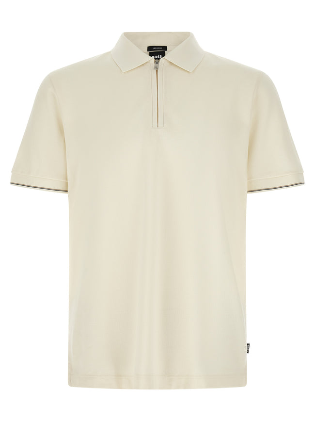Hugo Boss Beiges Baumwoll-Polohemd