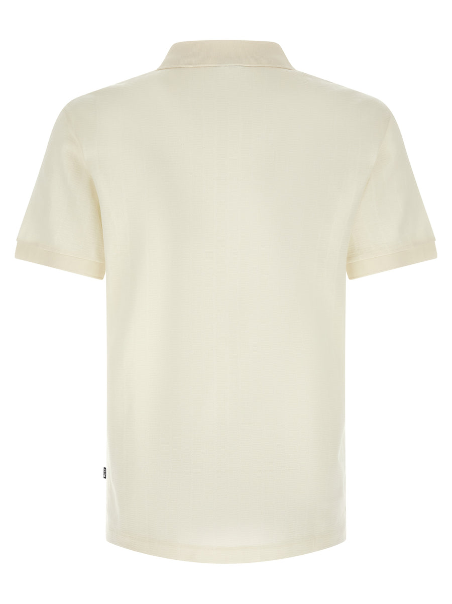 Hugo Boss White Cotton Polo Shirt