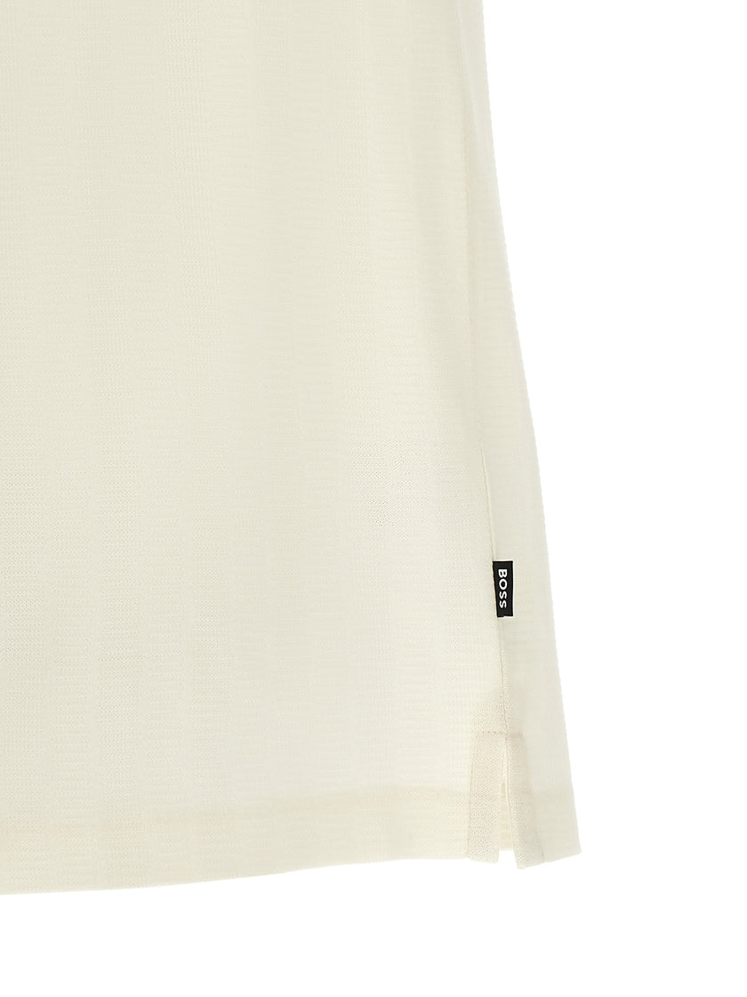 Hugo Boss Weißes Poloshirt aus Baumwolle
