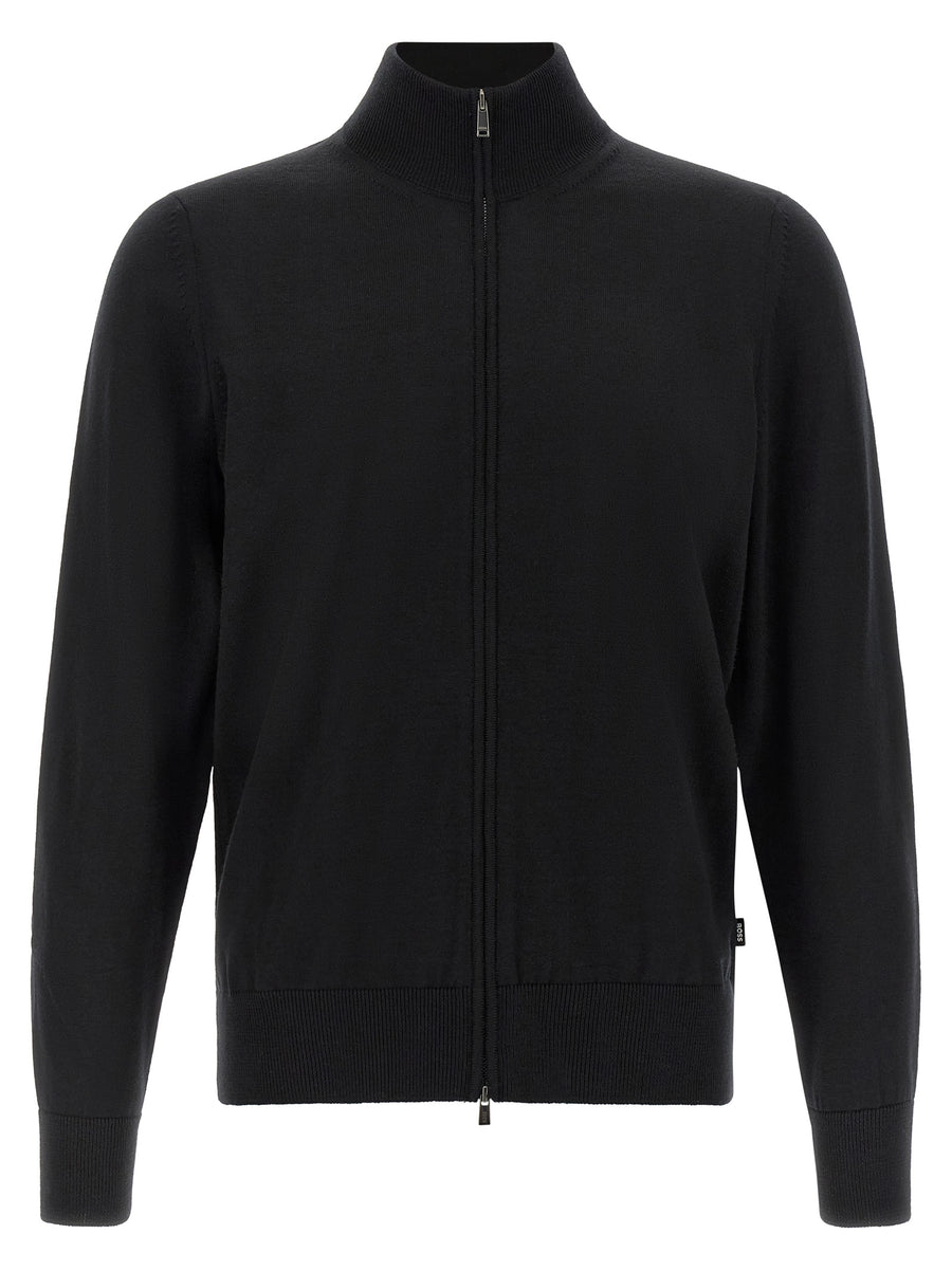 Hugo Boss Black Virgin Wool Cardigan