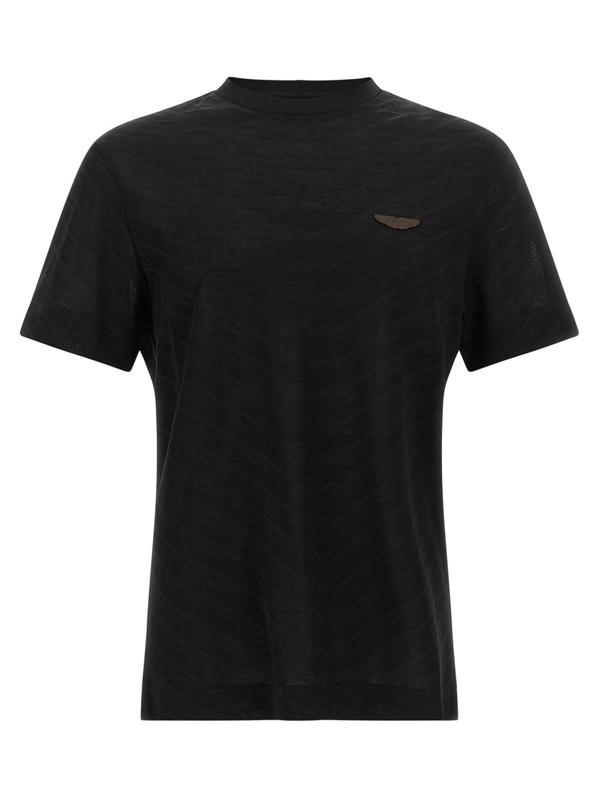 Hugo Boss Schwarzes Baumwoll-T-Shirt
