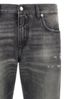 Dolce & Gabbana Graue Jeans aus Baumwolle