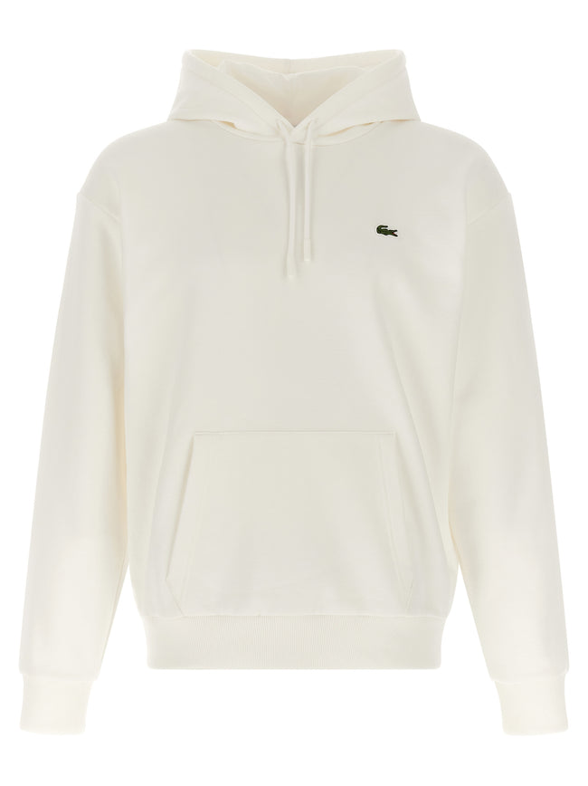 Lacoste Weißes Baumwoll-Sweatshirt