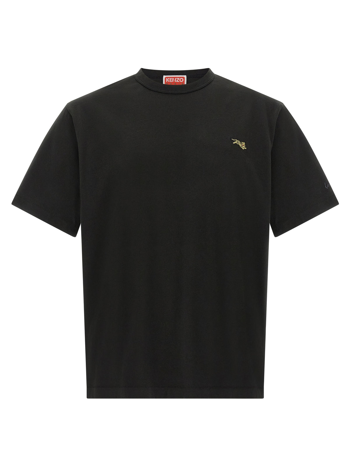 Kenzo Schwarzes Baumwoll-T-Shirt