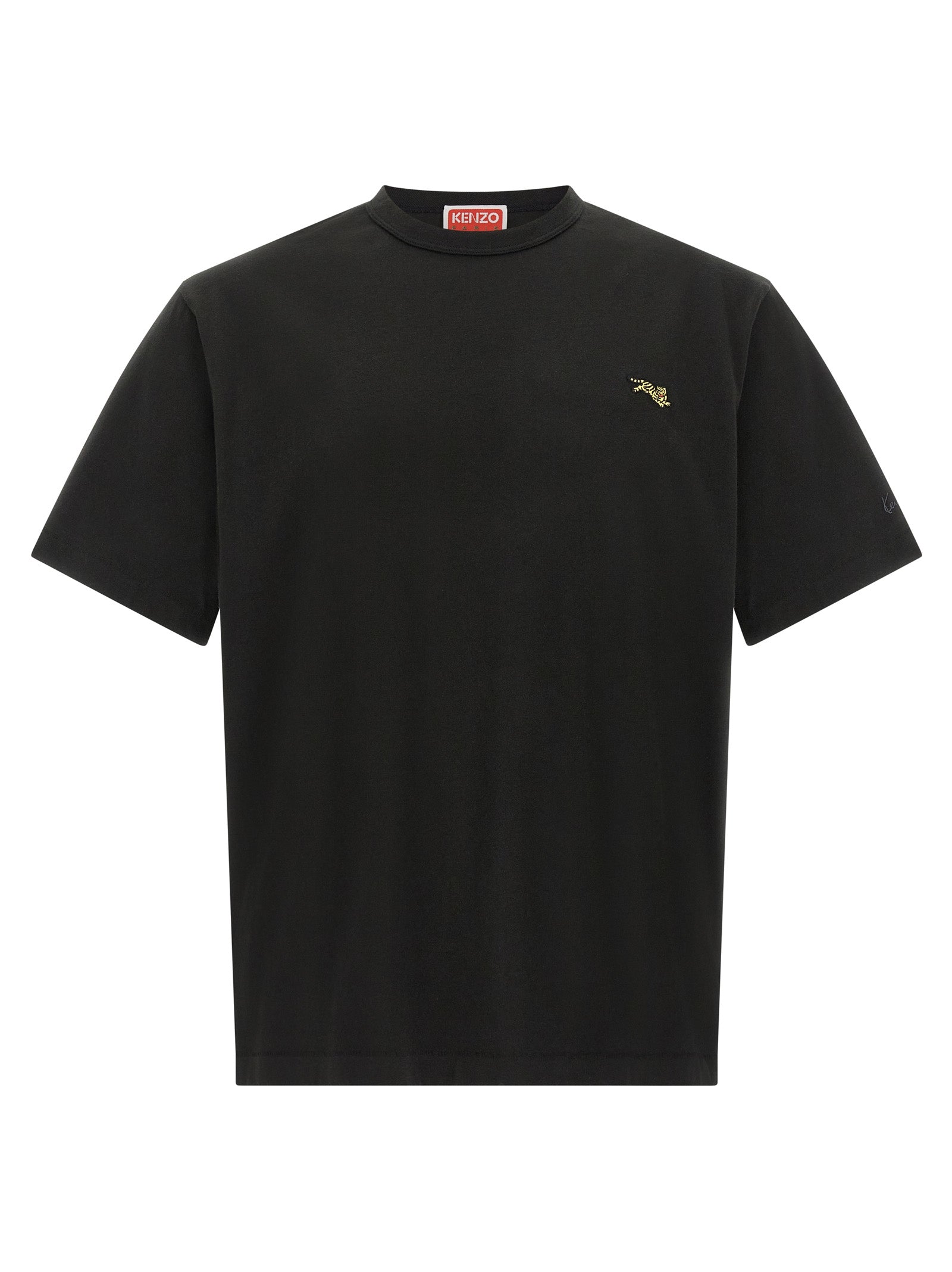 Kenzo Schwarzes Baumwoll-T-Shirt