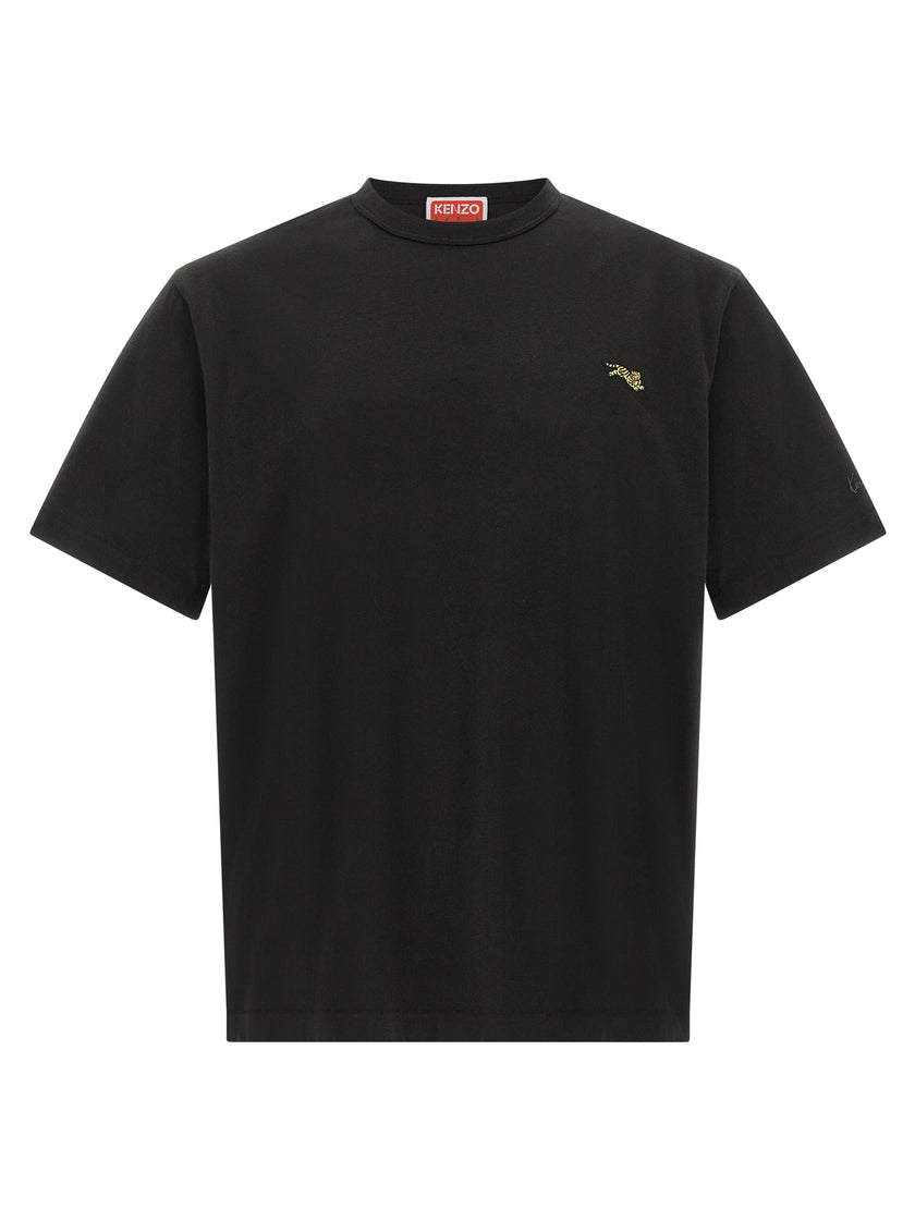 Kenzo Schwarzes Baumwoll-T-Shirt