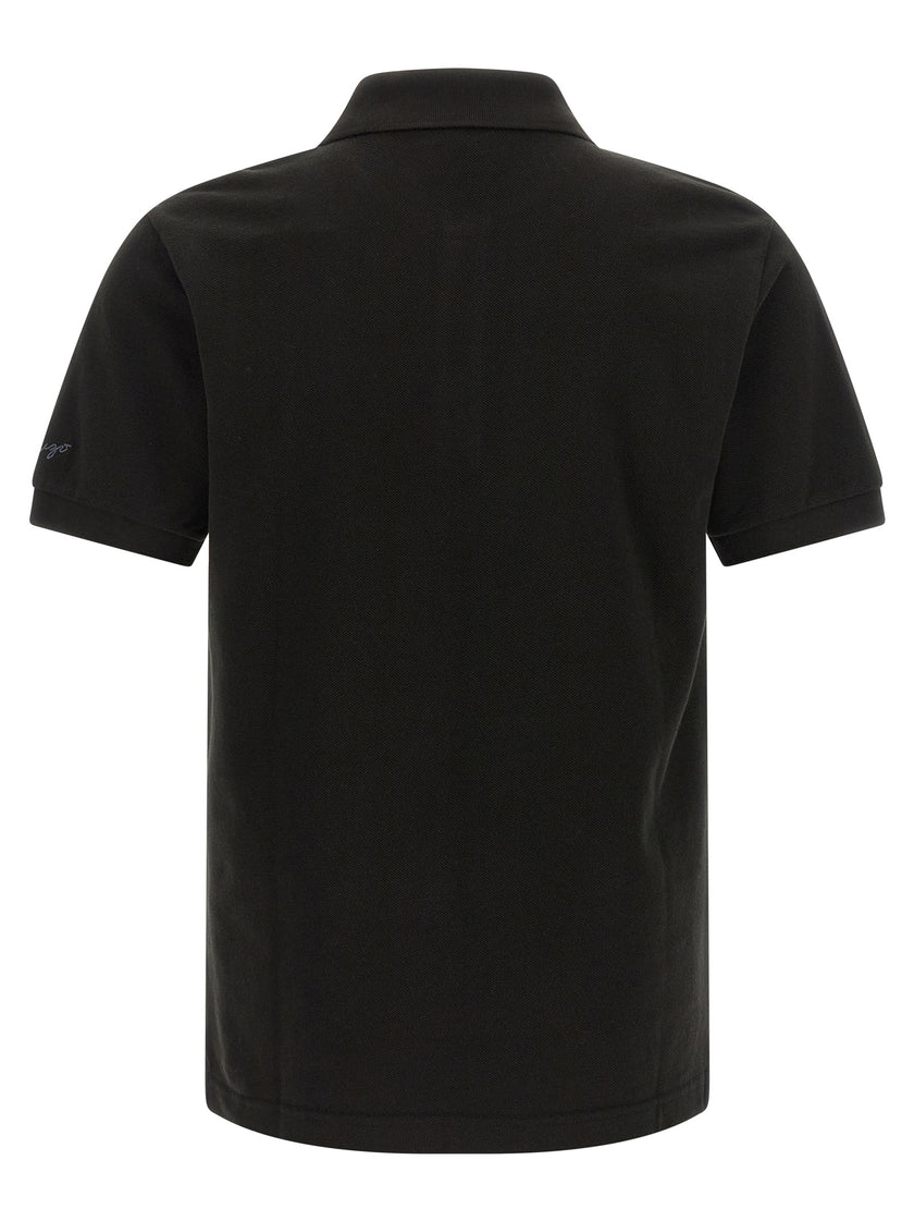 Kenzo Schwarzes Baumwoll-Poloshirt