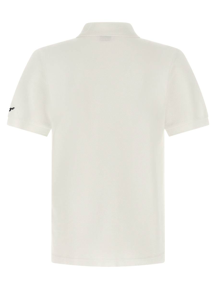 Kenzo White Cotton Polo Shirt