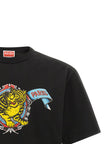 Kenzo Schwarzes Baumwoll-T-Shirt