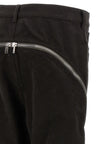 Rick Owens Schwarze Baumwollhose mit ausgestelltem Bein