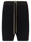 Rick Owens Schwarze Baumwoll-Bermudashorts